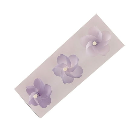 

Meizhencang 3Pcs Refrigerator Magnet Delicate Widely Use Plastic Flower Sakura Rotatable Fridge Magnet for Daily Use