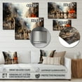 thumbnail image 4 of Designart "Heroes In Action Bravery Unveiled I" Fireman Metal Wall Art Prints, 4 of 5