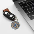 thumbnail image 6 of Naloa Colorful Butterfly1 Print Round Keychain Keychain Key Ring, Key Tag, Key Chain Bulk for Gift Accessories (Round), 6 of 7