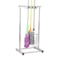thumbnail image 3 of Stainless Steel Movable Cleaning Tool Rack with 3 Racks, Durable Organize Maximize Space Minimalist and Stylish for Home Garden Garage Balcony, 3 of 8