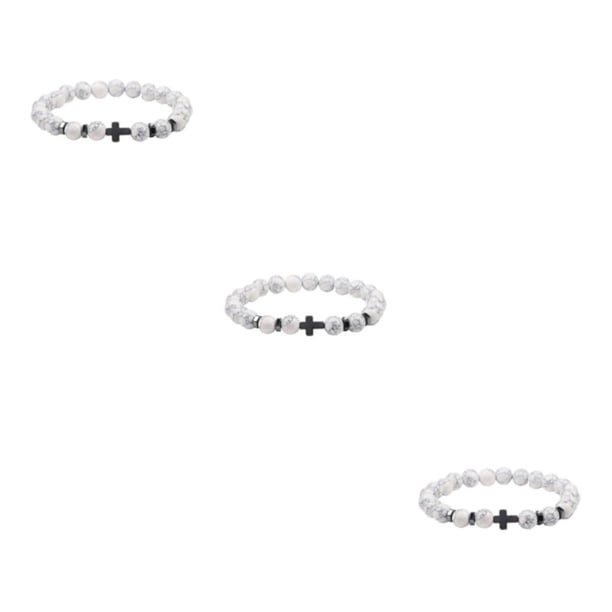 Pulseras de cuentas de piedra natural Qarigey para hombres y mujeres turquesa Tipo Tipo 1