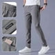 thumbnail image 5 of Pantalones elásticos de secado rápido para hombre, color sólido, cintura media, holgados, transpirables, negros, M, 5 of 5