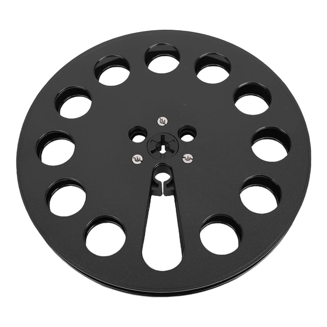 1/4 7 Inch Empty Tape Reel, Universal Open Reel Sound Tape Empty Reel with 12 Holes NAB Hub Replacement Opening Machine Part for Re Studer
