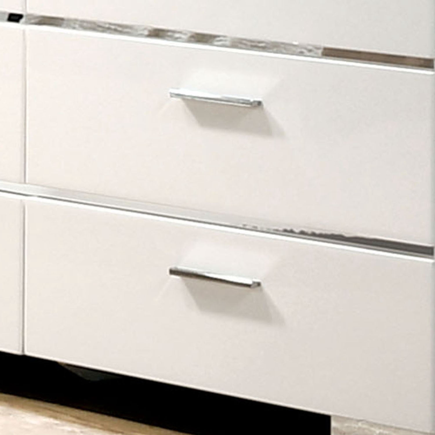 Furniture of America Quaker Contemporary 6-Drawer Dresser, White