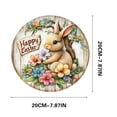 thumbnail image 3 of Guozer Easter Bunny Door Sign Easter Door Plaque Decorative Bunny Door Hanging for Decorative Wall Front Door Yard Home Springtime Wedding, 3 of 8