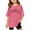 Hot Pink, variant on Gaexia Girls Summer Tops Graphic Tunic Tee Tops Baggy Back To School Supplies Dressy Casual Summer Tops School Uniform,Red