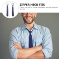 thumbnail image 4 of Shisuyan Business Style Ties Men Blue Polyester Silk 2Set 18.9x3.1x0.8in, 4 of 8