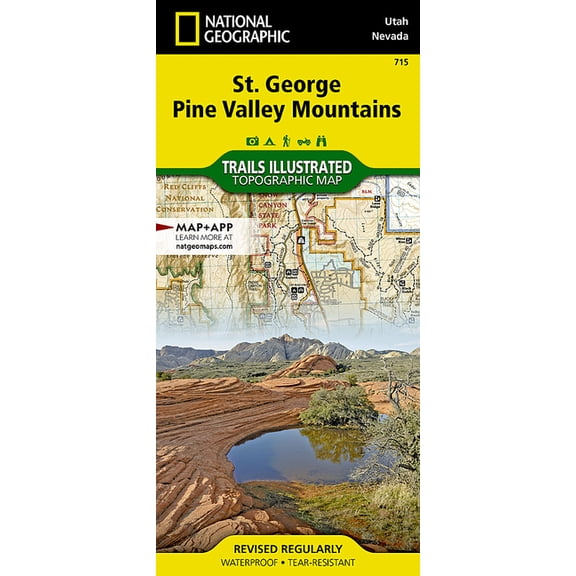 National Geographic Trails Illustrated M St George, Pine Valley Mountain Map, Book 715, (Paperback)
