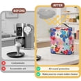 thumbnail image 4 of ZIATUBLES Ice Cream Maker Dust Cover-Watercolor Flower Print with Front Pockets, Kitchen Appliance Decor Protector Cover for Countertop Compatible with Ninja NC501/NC301, 15.35" x 9.84" x 18.11", 4 of 6