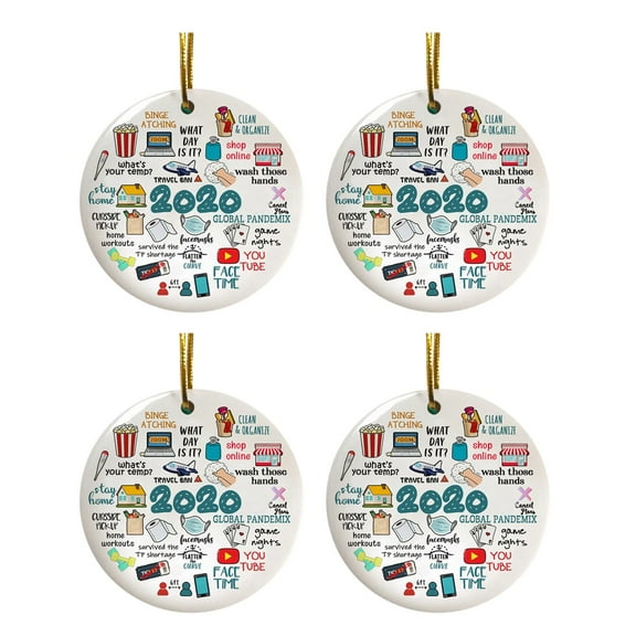 JeashCHAT Christmas Decorations Indoor Christmas Ornaments Wood Art Personalized Survived Family Of Ornament Christmas Holiday Decor