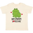 thumbnail image 3 of Inktastic My Poppy Loves Me Grandson Frog Gift Boys Toddler T-Shirt, 3 of 5