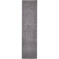 thumbnail image 2 of Unique Loom Studio Solid Shag Urban Modern Rug 2' 7 x 10' Runner Dark Gray, 2 of 4