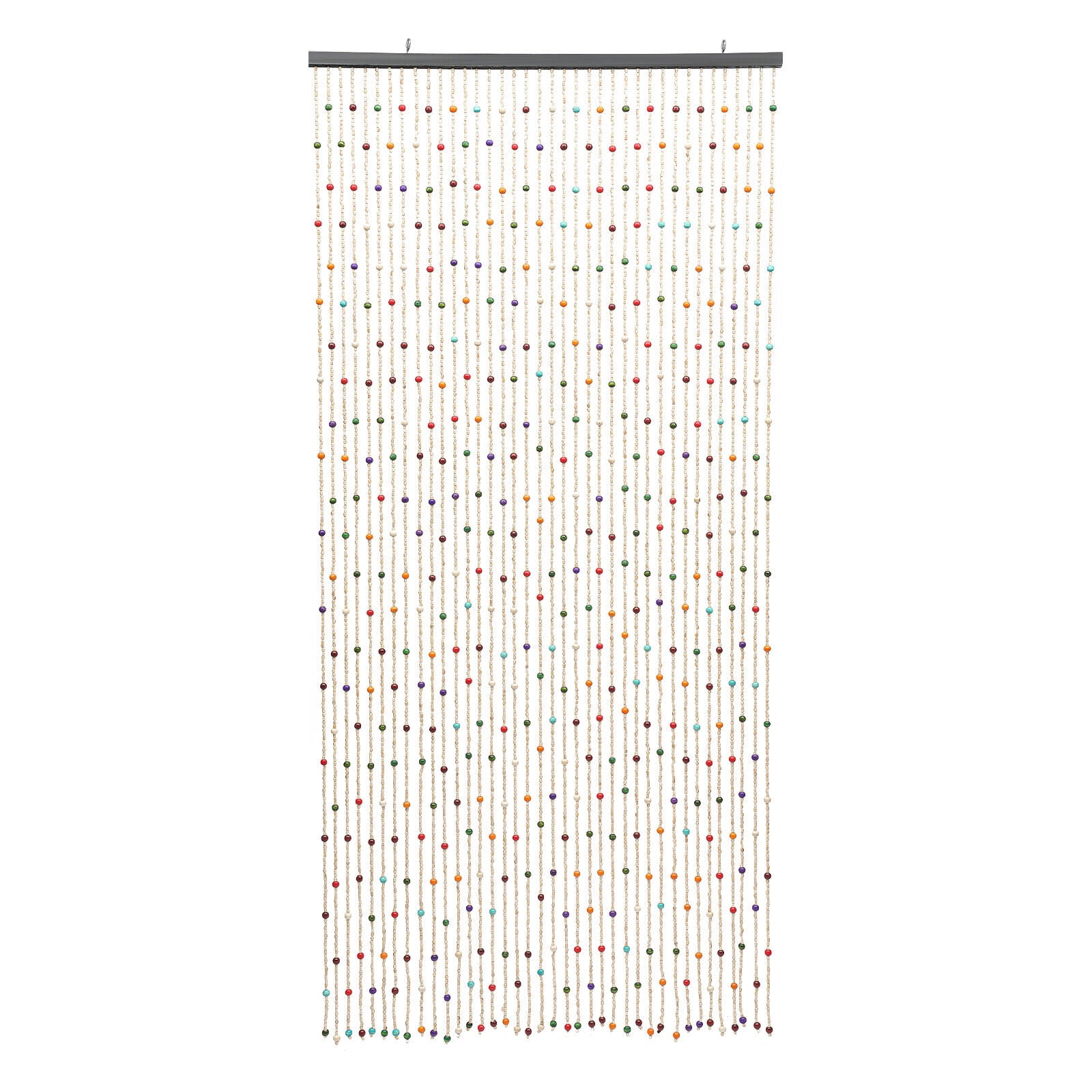 35.43"L x 74.89"W Wood Beaded Curtain Wood and Bamboo Beaded Curtain 38 Line