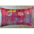 thumbnail image 5 of Patchwork Kantha Silk Quilting Kantha Sofa Pillow,Throw Pillow Covers, Farmhouse Pillow Covers, Living Room Cotton Pillow Cover, Decorative Kantha Pillow Cover pcs set, 5 of 5