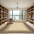 thumbnail image 2 of ODIKA 3'x5' Machine Washable Non-Slip Area Rug, Geometric Beige High Traffic Rug with Pad, Beige, 1052282, 2 of 8