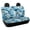 Blue Gold Marble Abstract, variant on FUIALDOLG Rear Bench Seat Covers with Skull Rose Pattern, 2 Pack, Comfortable Stretch Waterproof Dirt Proof Covers for SUV Car Interior