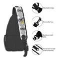 thumbnail image 4 of Crossbody Bags for Women Men - Nerdy Owl Casual Sling Bag Backpack Trendy Chest Bag for Travel Sports Gym Running Hiking, 4 of 7