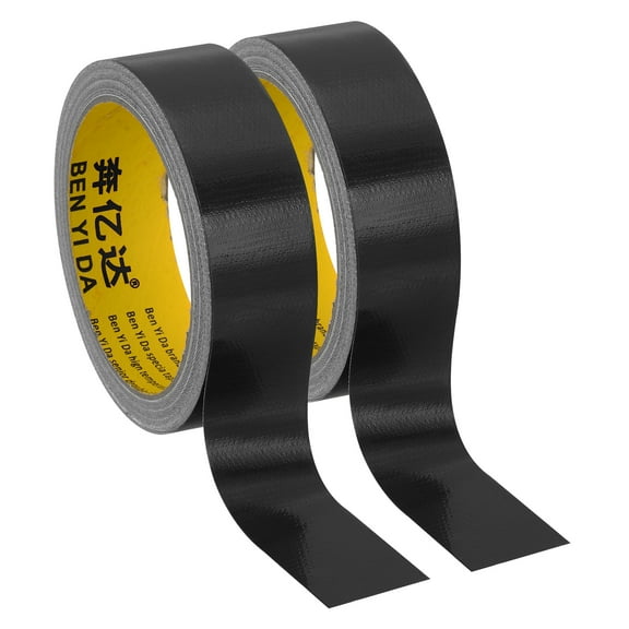 1.2"x0.01" Bookbinding Tape, 2 Roll 11 Yard Cloth Bookbinding Repair Tape Book Binding Tape Self Adhesive for Repairing Old Books, Black