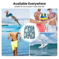 thumbnail image 6 of Yiaed Lilies Flowers Print Mens Swim Trunks Bathing Suit Compression Liner Beach Swim Shorts Swimwear Quick Dry Zipper Pocket No-Chafing Board Short-XX-Large, 6 of 6