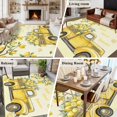 thumbnail image 6 of Area Rug 60×96in, Farmhouse Truck with Lemon Floor Carpet Living Room Rug, Summer Fruit Yellow Theme Non-Slip Welcome Mat Indoor Rugs for Bedroom Dining Room, 6 of 9
