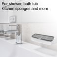 thumbnail image 3 of Soap Dish Soap Cleaning Storage Keep Soap Dry for Home Bathroom Kitchen Silicone Dark Gray 23x10cm, 3 of 7