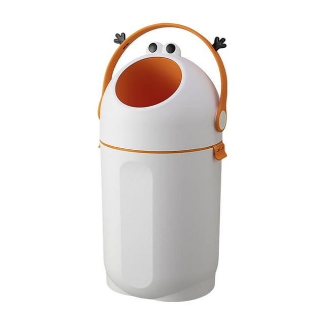 Cubo de basura para pañales de 16 l, moderno, para basura, cubo de pañales, contenedor de basura para Blanco