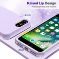 thumbnail image 6 of LeYi for iPhone 8 Plus Case, iPhone 7 Plus Case with [2 x Glass Screen Protector] for Women Girls, Full-Body Shockproof Soft Silicone Hybrid Cute Case for iPhone 6s/6 Plus, Purple, 6 of 8