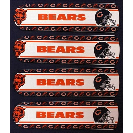 Chi Bears - Ceiling Fan Designers 42SET-NFL-CHI NFL Chicago Bears Football 42 In. Ceiling Fan Blades Only