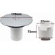 thumbnail image 3 of Shower Drain Cover, Shower Trap Cover Replacement, 90mm / 115mm Shower Plughole Cover, Shower Waste Trap Cover, Shower Tray Plug Hole Cover Chrome, Sh, 3 of 5