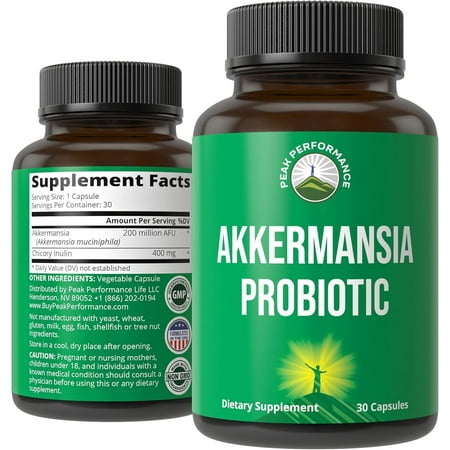 Akkermansia Probiotic to Increase GLP-1 Production. Ultra High Strength Akkermansia Muciniphila Live Strain With Prebiotic Fiber for Gut Health & Microbiome Balance. Delayed Release, 3rd Party Tested