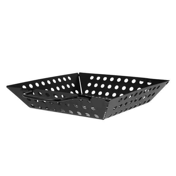 unbranded  Non-stick Painted Barbecue Tray Mesh Grill Grilling Platter Black
