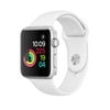 Refurbished Apple Watch Series 2, 42mm Silver Aluminum Case White Sport Band