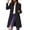 Black, variant on WTOBBY Women's Stand Collar Wool Blend Coat, Solid Color fashionable Trench Style, Long Sleeve Warm Overcoat, Elegant Fall and Winter Outerwear, Timeless Design,Black L