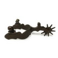 thumbnail image 4 of AJ Tack Men's Antique Brown Stars Western Spurs, 4 of 4