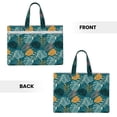 thumbnail image 2 of Kdxio Tropical Leaves File Tote Document Bag Business Briefcase Bag Document Organizer Tote Briefcase for Letter A4 Files Business Teacher Office Bag, 2 of 8