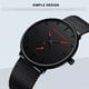 thumbnail image 3 of Reloj Hannah Martin De Cuarzo Resistente Al Agua Color del fondo Rojo preto, 3 of 8