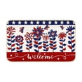 thumbnail image 2 of Patriotic Welcome Doormat, Flag Printed Floor Rug, Non Slip Entryway Mat, Weatherproof Decor for Independence Day Indoor Front Door Space, 2 of 6