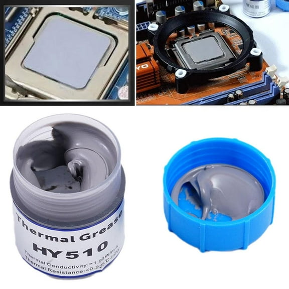 SSKFHGI 1x Grey HY510 Thermal Conductive Grease Paste GPU CPU 2023 LED J6M4 Chipset