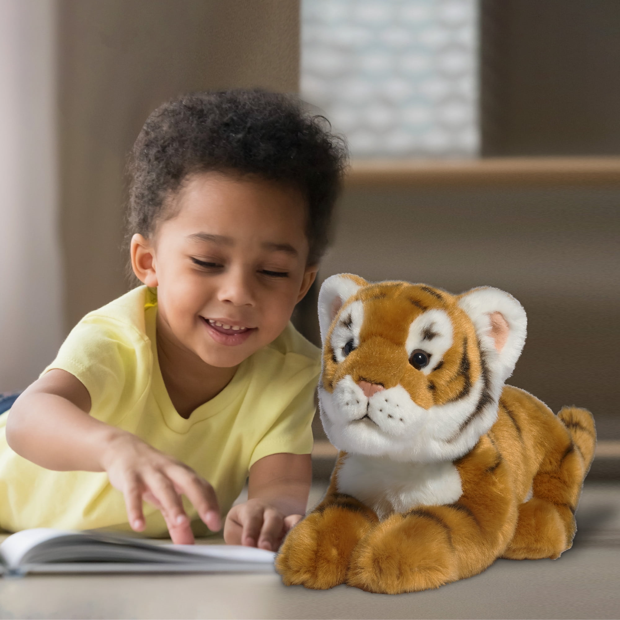 Hugs & Cuddles™ Rescue Center 12" Tiger Cub Plush, Ultra-Soft Plush, Includes Adoption Certificate, Ages 3+