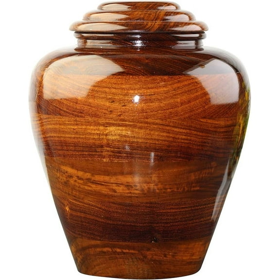 Rosewood Wooden urn for Human Ashes Adult, Wooden Cremation Urn for Male/Female Ashes Large, Custome urn for pet Ashers (Large)