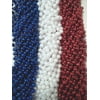 36 Red White Blue Memorial 4th July Mardi Gras Beads Party Favor Necklaces 3 Doz