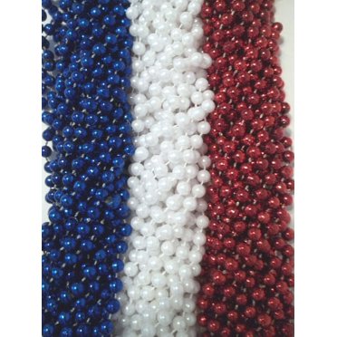 72 Navy Blue Mardi Gras Gra Beads Necklaces Party Favors 6 Dozen Lot