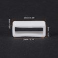 thumbnail image 2 of Uxcell Watch Band Strap Loops Silicone Watch Holder Keeper for 20mm Width Watch Band, White 4 Pack, 2 of 5