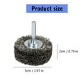 thumbnail image 5 of BQBQERT Stainless Steel Wire Brush Wheel 50x20mm for Rusts Paint Removal Polishing Grinding Compatibles with 1/4" Shank Tool, 5 of 9