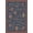 Blue, Pattern 5, variant on ODIKA 4'x6' Green Sage Medallion Pattern with Gold Washable Area Rug Traditional Quatrefoil Design Ornate Floral Border for Home Office, Under Desk, Non-Slip Chair-Friendly, Flatwoven