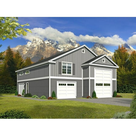 763-3851: Garage apartment Traditional 1 Bed, 2 Bath Luxury Home Plan, 1200 Sq Ft: Full Blueprints with License to Build by Home Plan Marketplace - Lesuto