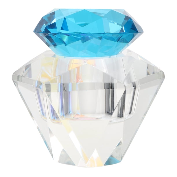 EeaseMX Vaso de cristal irregular para manicura, mezclador de polvo líquido con tapa, 1 unidad