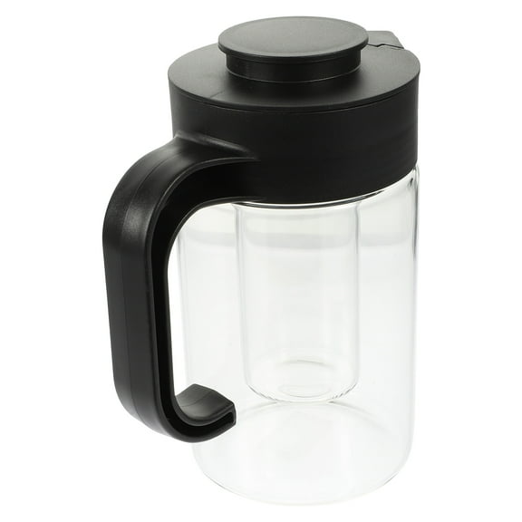 CATIEBYE Glass Cold Water Pitcher for Daily Use Black Large Capacity Portable Design 70 oz