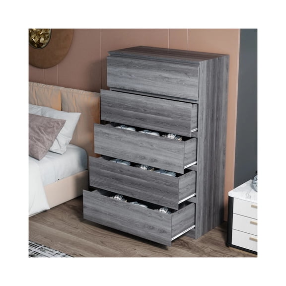 Woodpeckers Furniture and Mattress Five-Drawer 59" Tall & 35" W Jumbo Chest