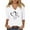 White(New), variant on PNTUTB Women's Valentine's Day 3/4 Sleeve V Neck Comfortable Print Casual Cute Tops Basic Top Pullover